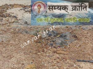 3-4-300x225 वन विभाग का चरम भ्रष्टाचार: वन्य प्राणियों के लिए बनाया गया जलाशय पहली बारिश में ही तोड़ा दम