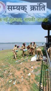 2-169x300 विश्व महासागर दिवस पर वाटर पार्क की एन. सी. सी. कैडेट्स ने की सफाई