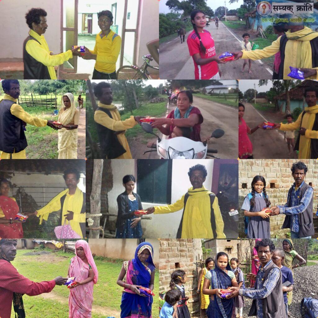 h-1024x1024 रक्षाबंधन में रेशम की डोरी : राखी – मिष्टान्न अन्य सामग्री का जनहित संघ ने किया वितरण