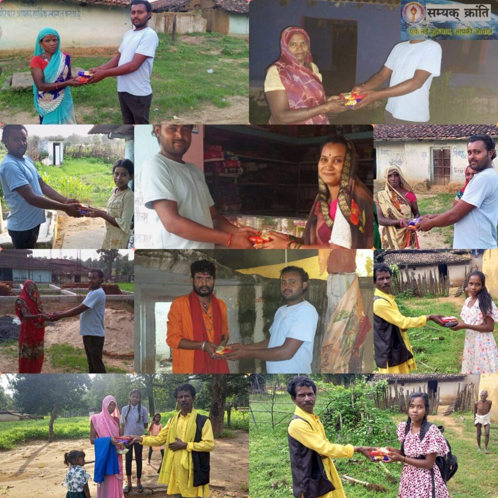 l-1024x1024 रक्षाबंधन में रेशम की डोरी : राखी – मिष्टान्न अन्य सामग्री का जनहित संघ ने किया वितरण