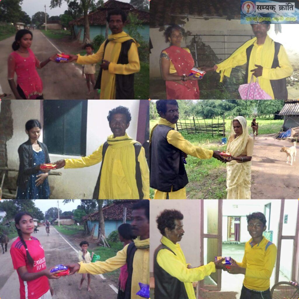 m-1024x1024 रक्षाबंधन में रेशम की डोरी : राखी – मिष्टान्न अन्य सामग्री का जनहित संघ ने किया वितरण