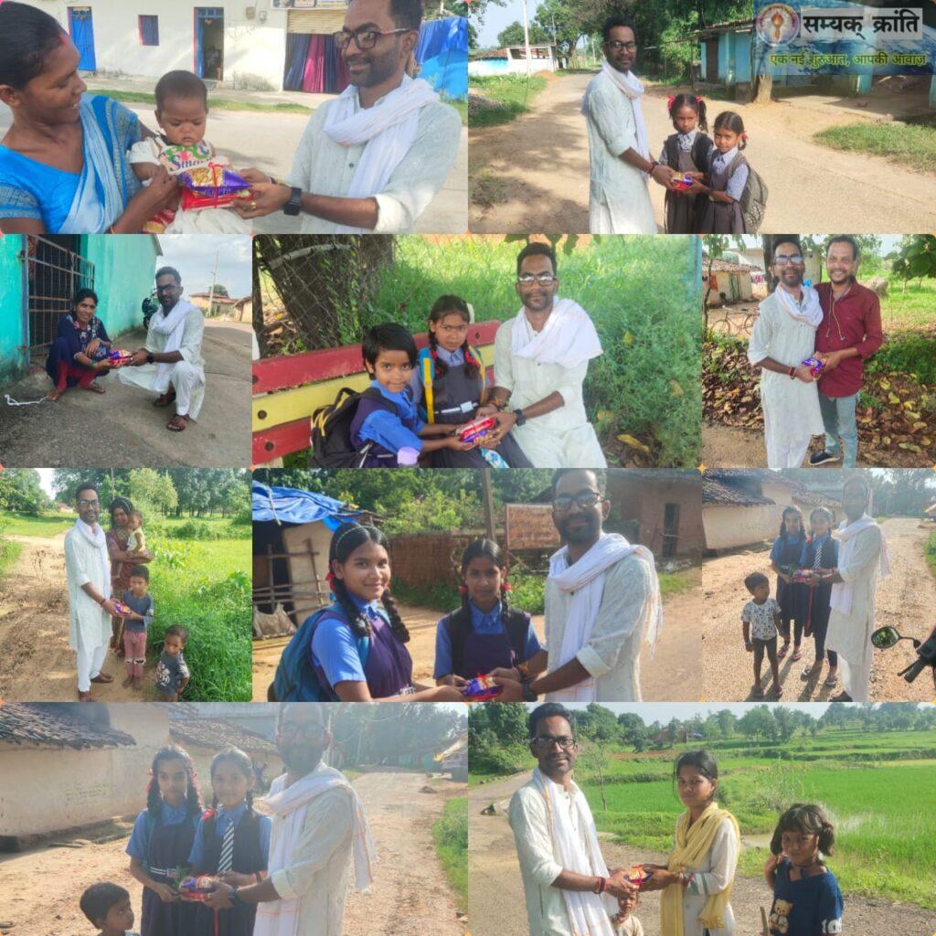 s-1024x1024 रक्षाबंधन में रेशम की डोरी : राखी – मिष्टान्न अन्य सामग्री का जनहित संघ ने किया वितरण