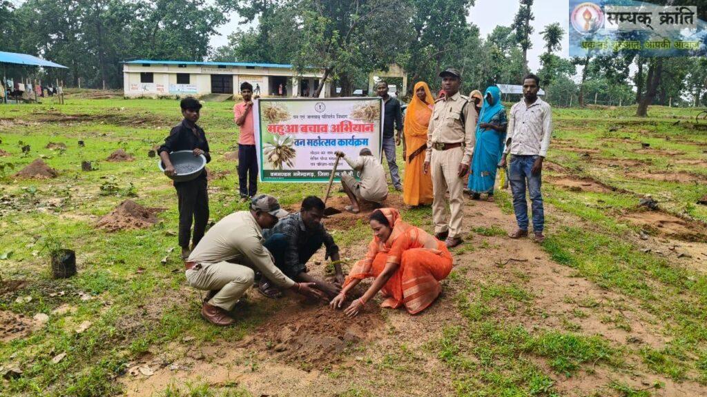 0-1024x576 पूर्ववर्ती सरकार के द्वरा खाली-बंजर पड़े गोठानों में शुरू हुआ महुआ बचाओ अभियान