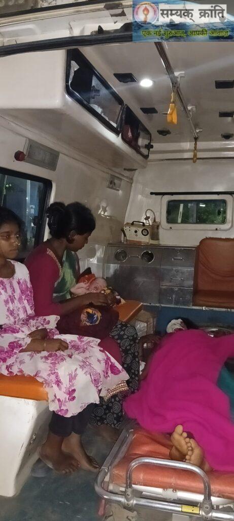 3-5-461x1024 जंगली भालू के हमले में घायल गर्भवती महिला, 108 एम्बुलेंस स्टाफ ने रास्ते में कराया सुरक्षित प्रसव